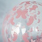 Шар 3D (19''/48 см) Сфера, Ножка малышки, Прозрачный/Розовый, Кристалл, 1 шт. в уп. 