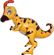 Шар 3D (26''/66 см) Фигура, Динозавр Гадрозавр, Светло-коричневый, 1 шт. в упак.