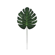 Лист Монстера, искусственный, Зеленый, 30*15 см, 10 шт.