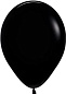 Шар (10''/25 см) Черные (080), пастель, 100 шт