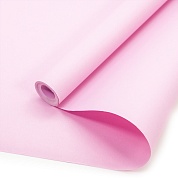 Упаковочная бумага, Крафт (0,7*10 м) Тонировка, Розовый, 1 шт.