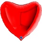 Шар (36''/91 см) Сердце, Красный, 1 шт. в уп. 