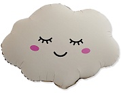 Шар (11''/28 см) Мини-фигура, Облако, Кремовый, Матовый, 1 шт.