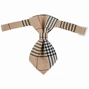 Ошейник-галстук для питомца, 17-32 см, Бежевый, 1 шт. 