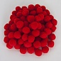 Декоративное украшение Помпончики, Красный, 2 см, 100 шт.