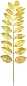 Листья искусственные Золото, Металлик, 14*55 см, 10 шт.