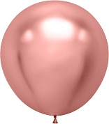 Шар (36''/91 см) Розовое Золото, хром, 1 шт.