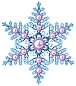 Украшение на скотче Снежинка, Сверкающий жемчуг, 15*15 см, с блестками, 10 шт.