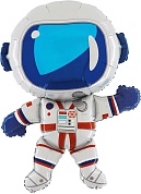 Шар (14''/36 см) Мини-фигура, Космонавт, 1 шт. 