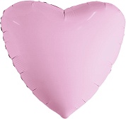 Шар (19''/48 см) Сердце, Фламинго, 1 шт.