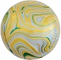 Шар (24''/61 см) Сфера 3D, Мраморная иллюзия, Желтый, Агат, 1 шт.