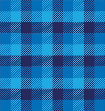 Упаковочная бумага (0,7*1 м) Шотландская клетка, Синий, 10 шт.