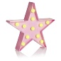 Световая фигура Звезда, 24 см. Розовый, 1 шт.