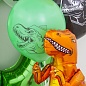 Шар 3D (25''/64 см) Фигура, Динозавр Аллозавр, Оранжевый, 1 шт. в упак.