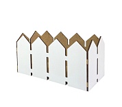 Декоративный ящик Заборчик, Белый, 9,5*20*10 см, 1 шт. 