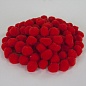 Декоративное украшение Помпончики, Красный, 2,5 см, 100 шт.