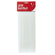 Клеевые стержни D 7 мм, 20 см, Прозрачный, 12 шт.