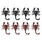 Декоративное украшение, Скорпионы, Черный/Коричневый, 4,8*2,3 см, 8 шт.