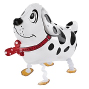 Шар 3D (24''/61 см) Ходячая Фигура, Собака Далматинец, Белый, 1 шт. в уп.