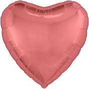 Набор шаров с клапаном (9''/23 см) Мини-сердце, Кармин, 5 шт. в уп.