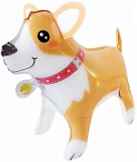 Шар 3D (23''/58 см) Фигура, Корги, 1 шт. в уп.