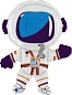 Шар (28''/71 см) Фигура, Космонавт, 1 шт. в уп.