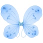 Набор (ободок, крылья, волшебная палочка), Фея Бабочка, Голубой, с блестками, 48*38 см, 1 шт. 