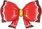 Шар (36''/91 см) Фигура, Бант, Красный, 1 шт. 
