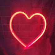Световая фигура Сердце, Красный, 21*20 см. 1 шт.