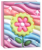 Пакет подарочный, Красочный цветок, Дизайн №1, 41*31*12 см, 1 шт.