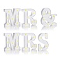 Набор световых фигур MR & MRS, 16 см. Белый, 1 шт.