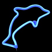Световая фигура Дельфин, 17*28 см. Синий, 1 шт.