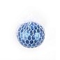 Игрушка - сквиш, Мячик в сетке, Синий, с блестками, 6 см, 1 шт. 