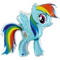 Шар (33''/84 см) Фигура, My Little Pony, Лошадка Радуга, 1 шт. 