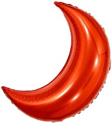 Шар (28''/71 см) Фигура, Полумесяц, Красный, 1 шт.
