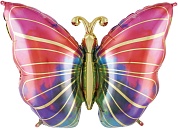 Шар (29''/74 см) Фигура, Волшебная бабочка, Градиент, 1 шт.