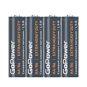 Батарейки солевые GOPOWER EXTRA HEAVY DUTY AA / R6, 4 шт.