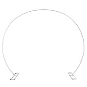 Круглая арка для шаров, металл, 2,4*2,9 м, Белый, 1 шт.