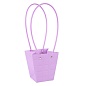 Пакет для цветов, Стеганый конус, Фиолетовый, 12*12,5*8 см, 1 шт.