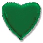 Шар (32''/81 см) Сердце, Зеленый, 1 шт.