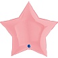 Шар (18''/46 см) Звезда, Макарунс, Нежно-розовый, 1 шт.