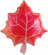 Шар (24''/61 см) Фигура, Кленовый лист, Красный, 1 шт.