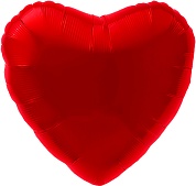 Набор шаров с клапаном (9''/23 см) Мини-сердце, Красный, 5 шт. в упак.
