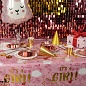 Скатерть одноразовая, It's a Girl, Розовый, Металлик, 137*183 см, 1 шт.