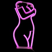 Световая фигура Девушка, 19,5*40 см. Розовый, 1 шт.