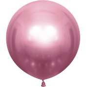 Шар (24''/61 см) Розовый (508), хром, 1 шт.