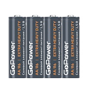 Батарейки солевые GOPOWER EXTRA HEAVY DUTY AA / R6, 4 шт.