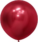Шар (24''/61 см) Reflex, Зеркальный блеск, Красный (915), хром, 3 шт.