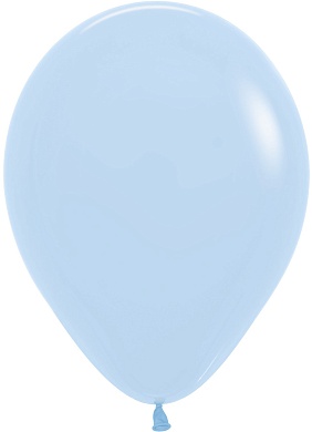 Шар (12''/30 см) Нежно-голубой (640), макарунс, 12 шт.
