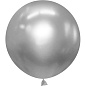 Шар (36''/91 см) Серебро, металлик, 10 шт.